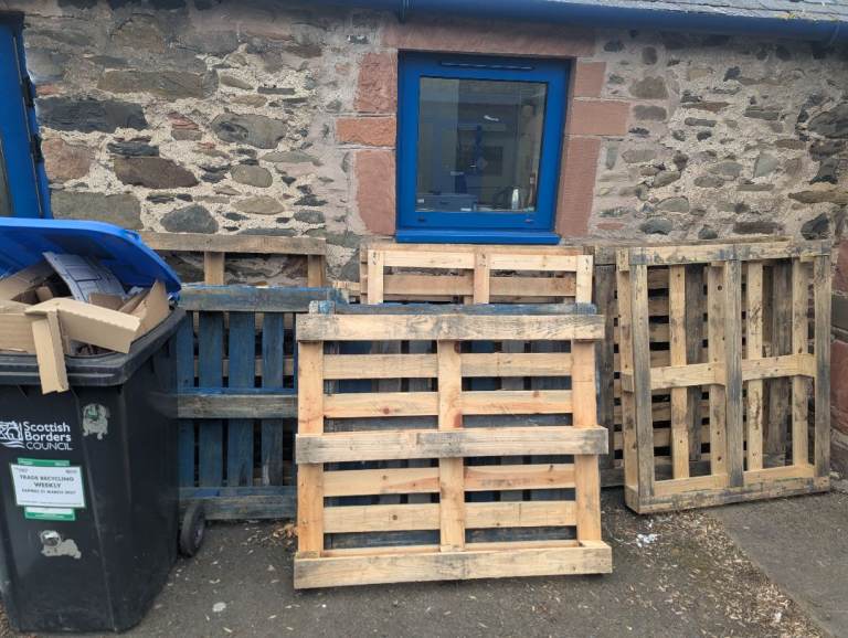 Wooden pallets and untreated wooden crates - free to collect