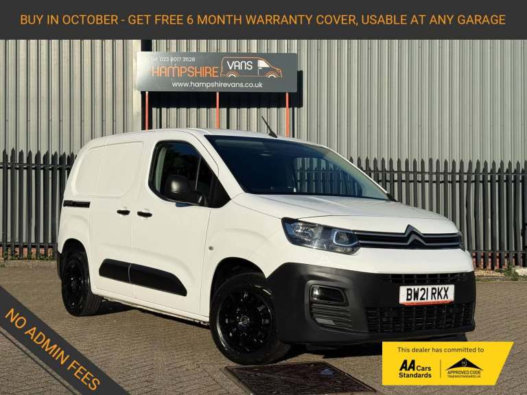 2021 Citroen Berlingo 1.5 BlueHDi 650 Enterprise M Panel Van 5dr Diesel Manual SWB Euro 6 (s/s) (...