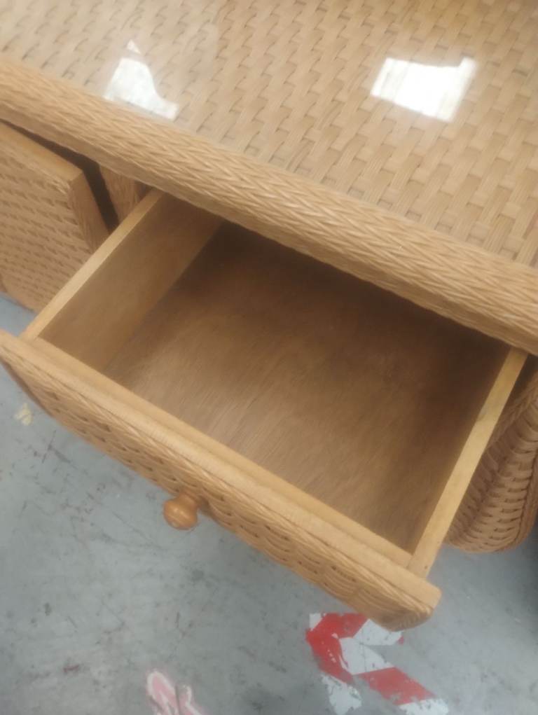 Sideboard with glass top