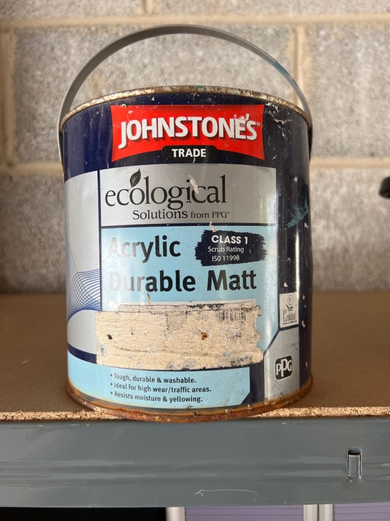 Johnstone's Trade Acrylic Durable Matt Paint - Partial Can