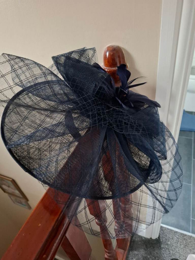 Navy Blue Occasion Fascinator Hat – As Good As New