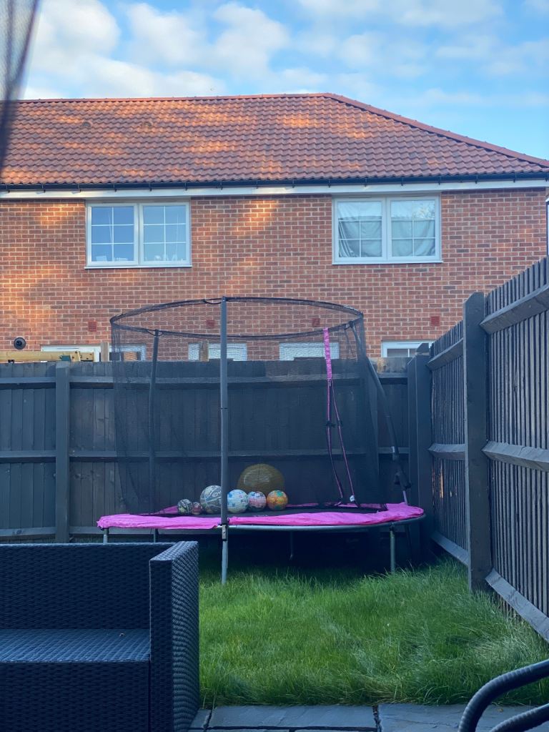 8ft pink pro trampoline 