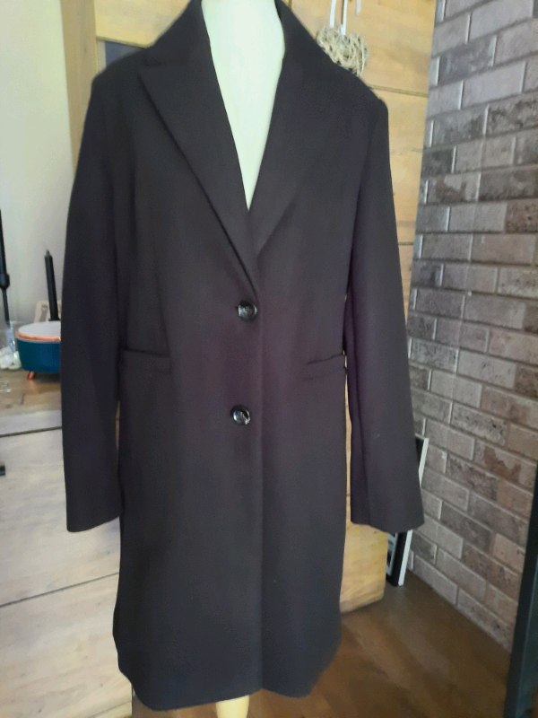 image for Ladies black coat size 8 uk