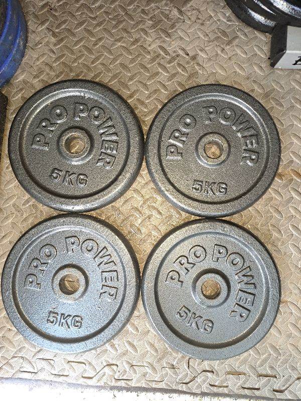 4x5kg pro power weight plates 