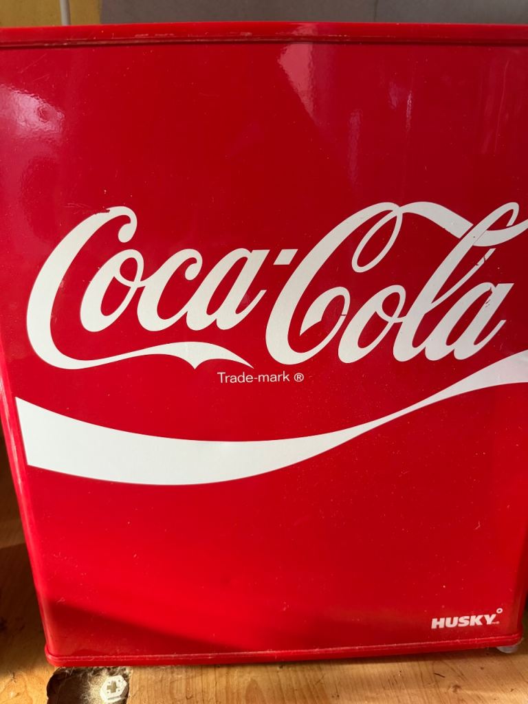 Husky Coca-Cola Mini Fridge – Red, Good Condition