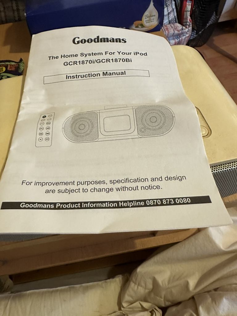 Goodmans iPod/iPod shuffle player