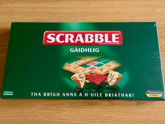 Scrabble - Scottish Gaidhlig boxed game - unused and sealed in celophane 