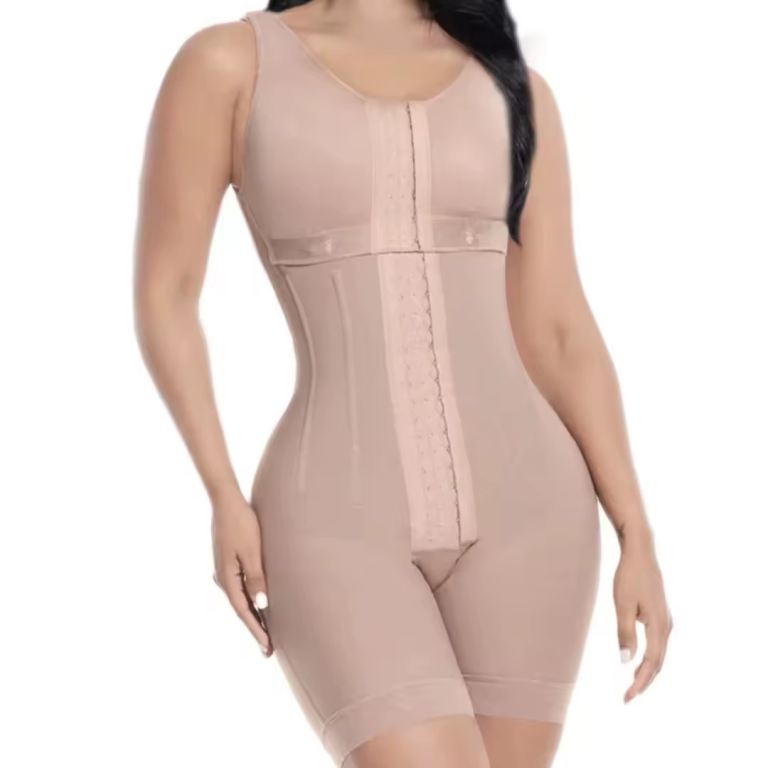 New Black Womens Shapewear Bodysuit with Hooks