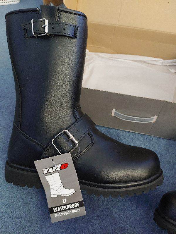 TUZO Black Motorcycle boots