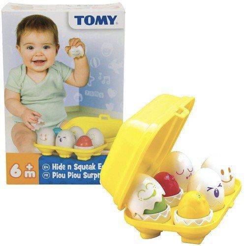 TOMY Play to Learn Hide 'n' Squeak Eggs