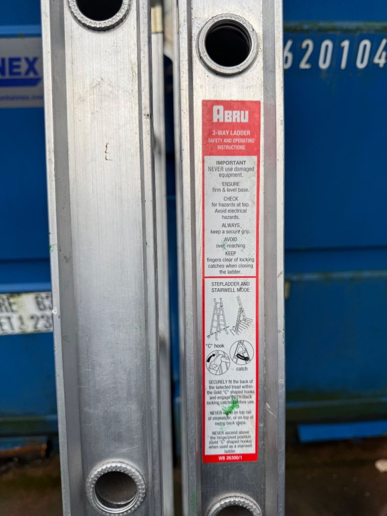 Abru 3 way ladder good condition