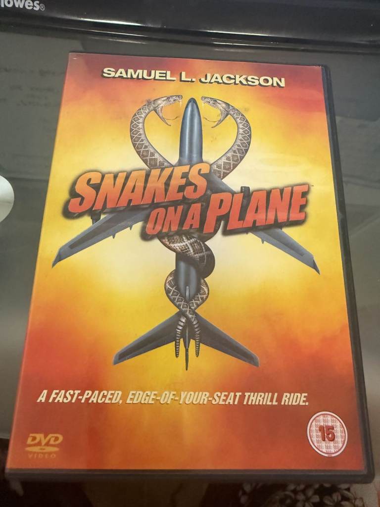 Snakes On A Plane 2006 Action Thriller Hollywood Blockbuster Classic Film DVD