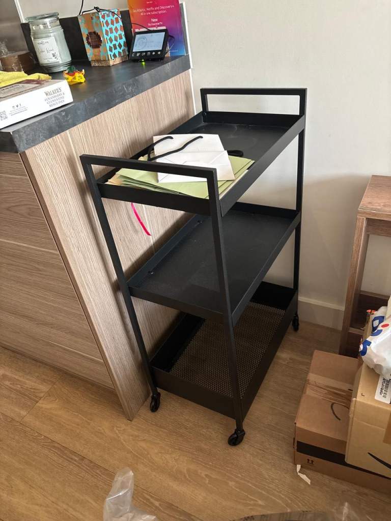 IKEA kitchen trolley NISSAFORS black