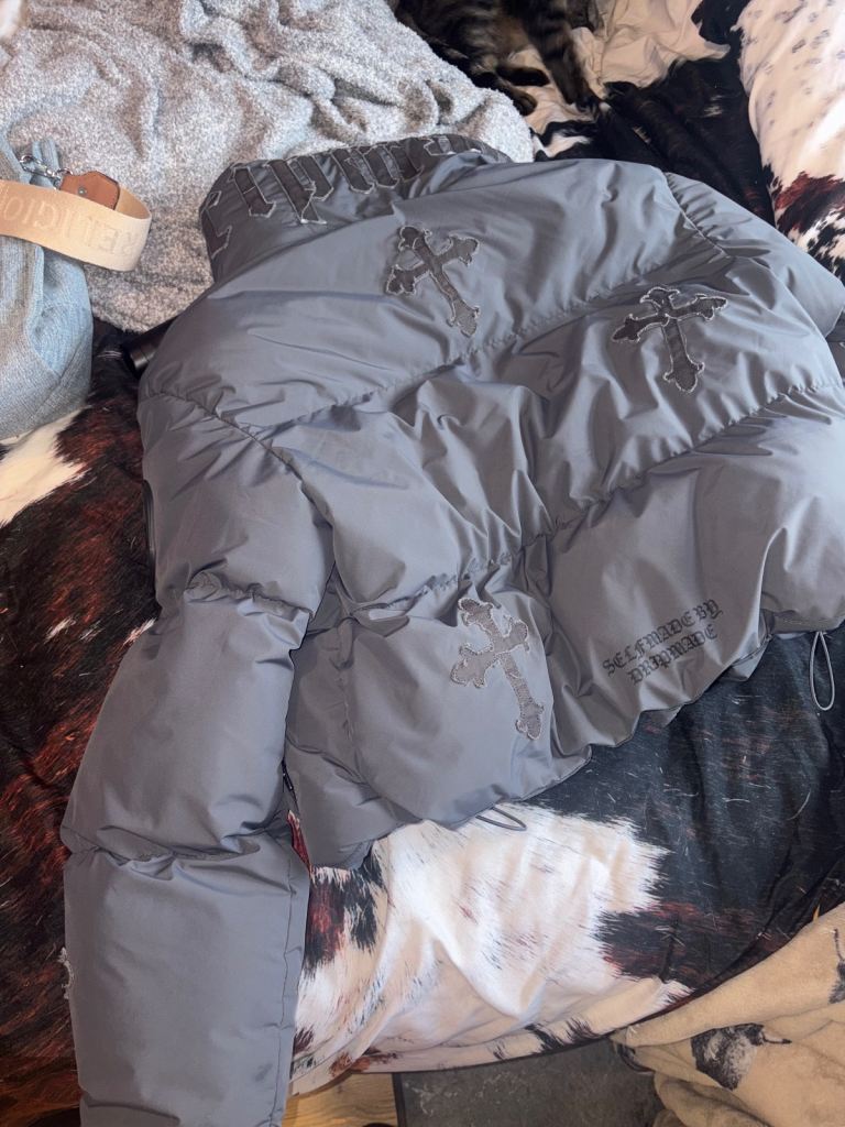 Grey dripmade puffer jacket 