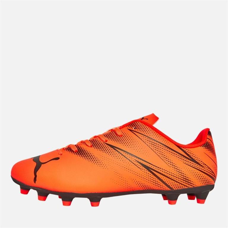 Men's Brand New and Boxed Puma Attacanto FG/​AG Firm/​Artificial Ground Football Boots Orange/​Black
