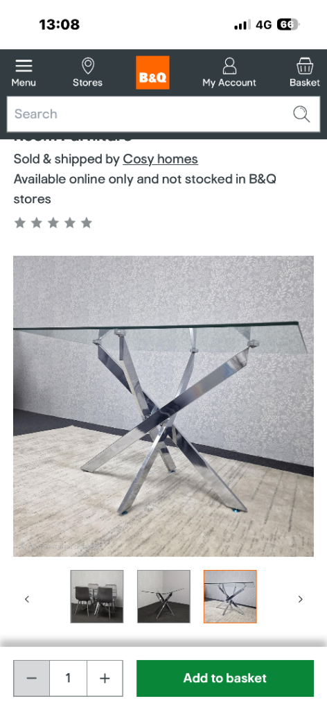 Dining table glass brand new in the box 
