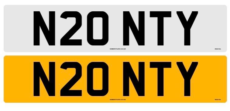 MONTY Cherished Private Car Registration Number Licence Plate (N20 NTY)