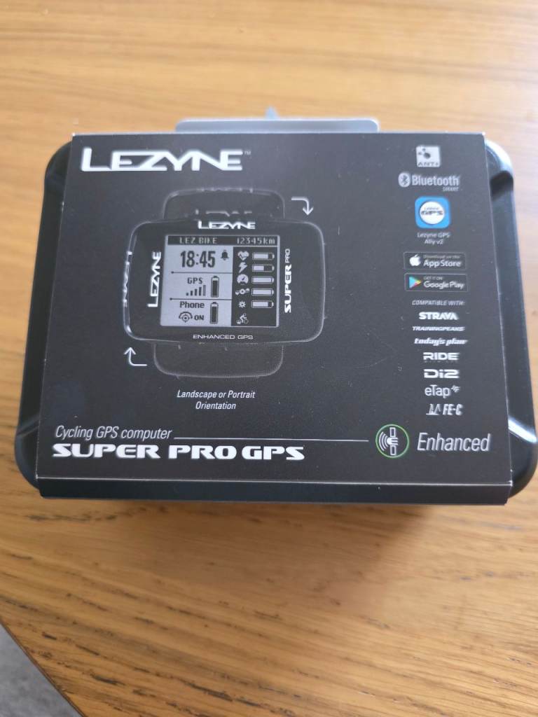 Lezyne Super Pro GPS Cycling Computer - Enhanced Model (Boxed)