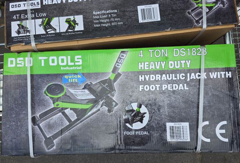 4 TON HEAVY DUTY HYDRAULIC JACK WITH FOOT PEDAL