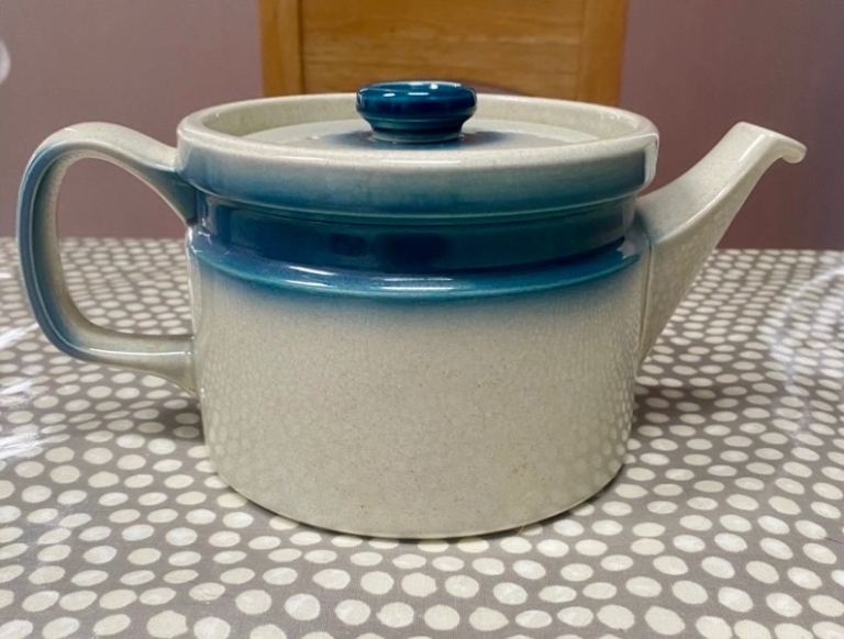 Wedgwood vintage blue pacific teapot 