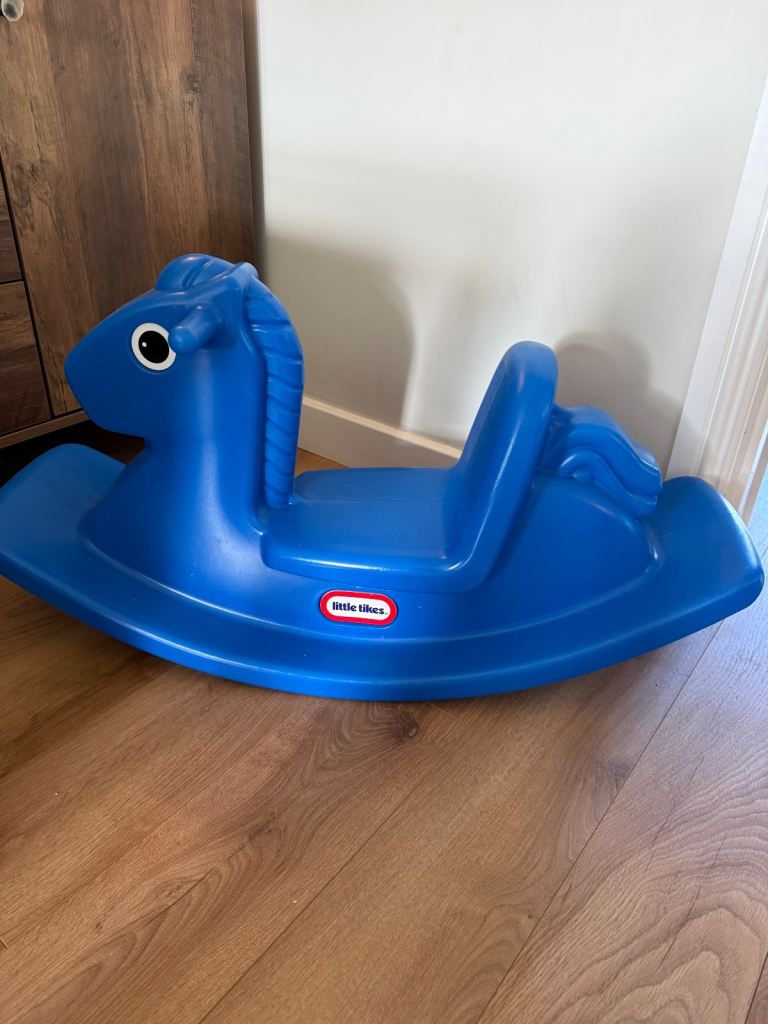 Little tikes blue rocking horse 