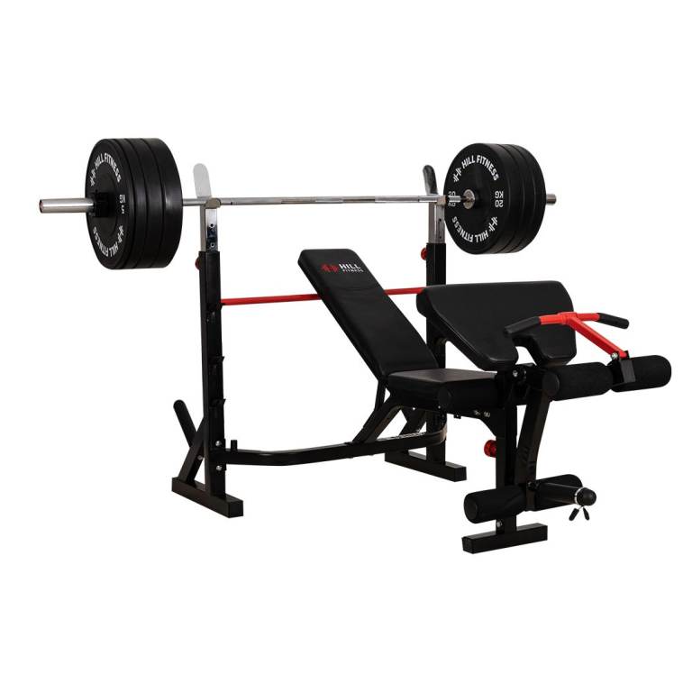image for *SALE* Athlete Series: Olympic Weights Bench with Preacher Curl / Leg Developer - Gym