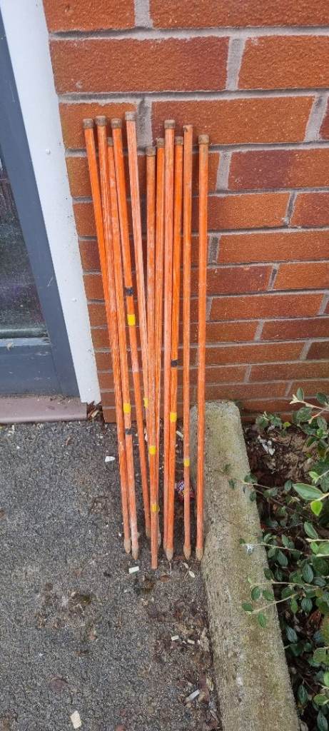 Orange fiberglass Stakes / Poles