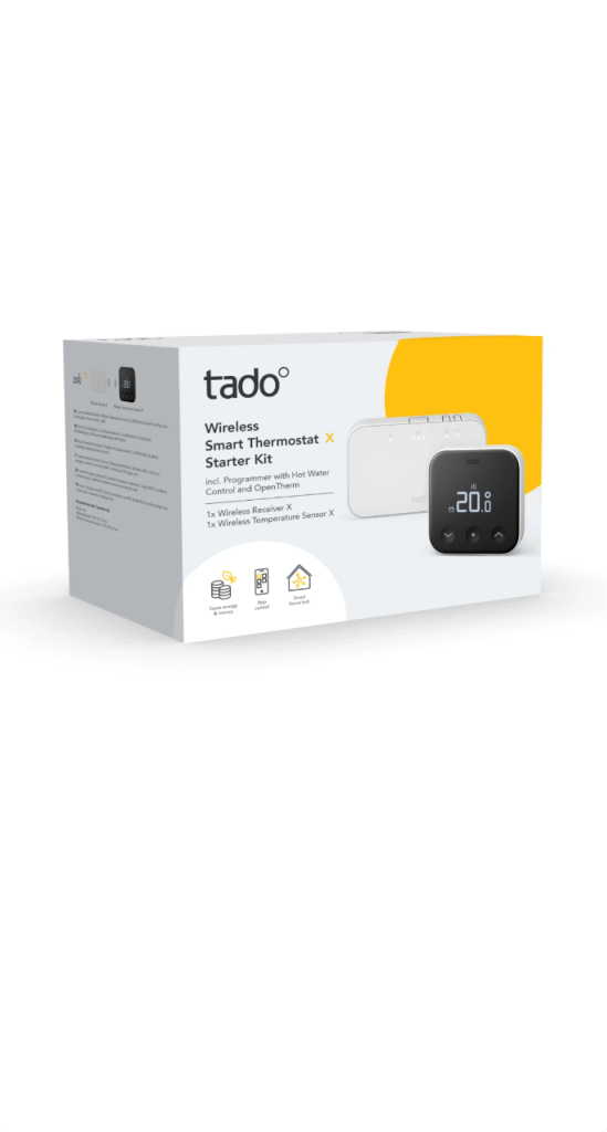 Tado X Wireless Smart Thermostat Starter Kit. + Programmer Hot Water/OpenTherm
