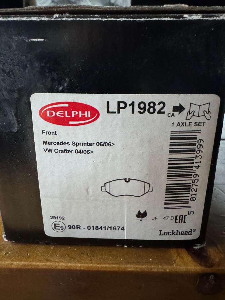 Mercedes Sprinter W906 Complete brake OVERHAUL Kit/Bundle 7 ITEMS- NOS RRP £194