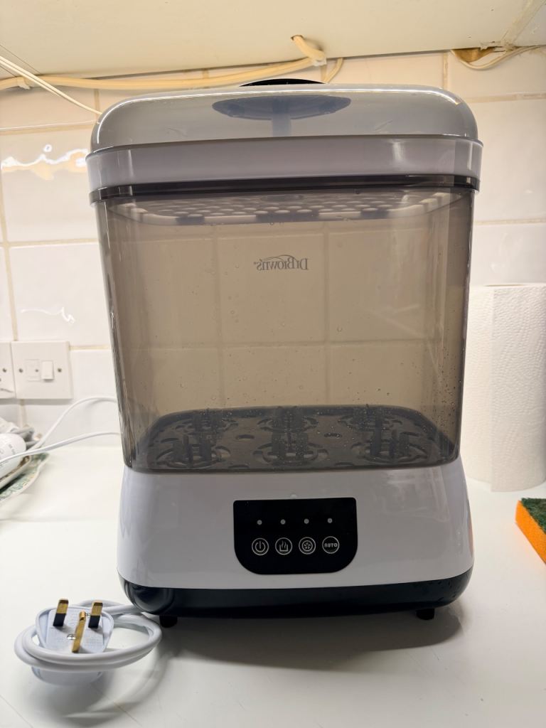 Dr Brown Bottle Steriliser – White, Good Condition