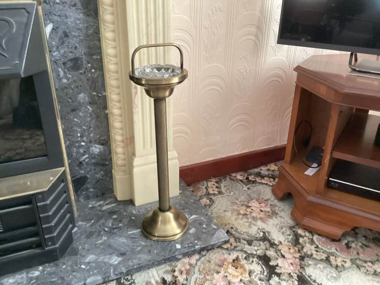 Elegant ash tray and stand.