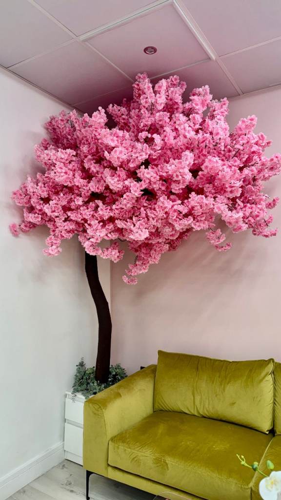 Artificial Cherry Blossom Tree, Realistic Silk Finish Perfect for Weddings, Events, Café’s, and more