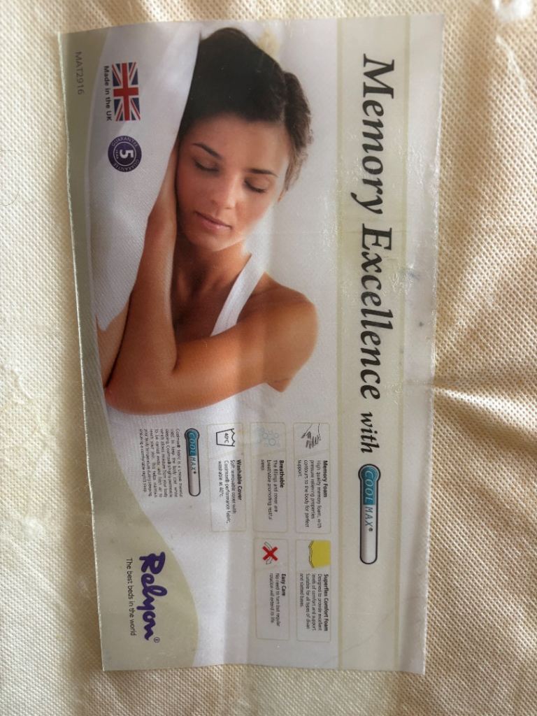 Relyon Single Memory Foam Mattress 