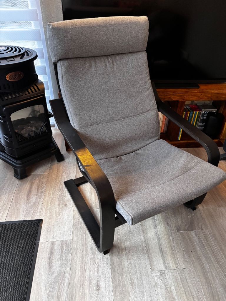 IKEA POANG Armchair and footstool 