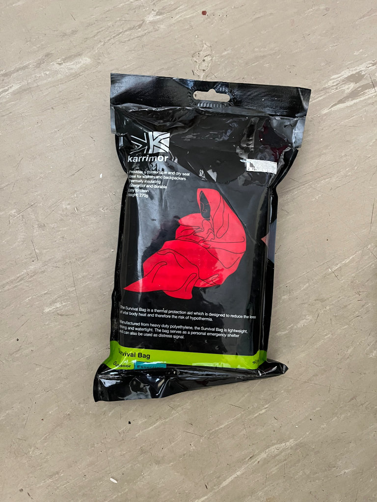 Survival bag new unopened 