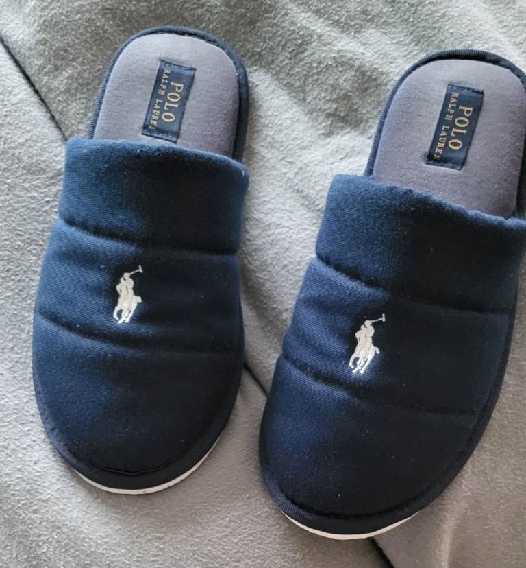 Ralph Lauren polo Slippers - Navy Blue - Size UK 6