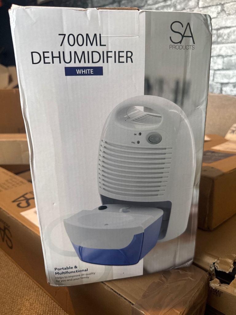 SA Products 700ML White Dehumidifier – Brand New