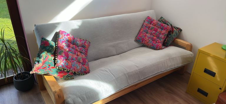 Futon Company “Loop” 3 Seater Birch