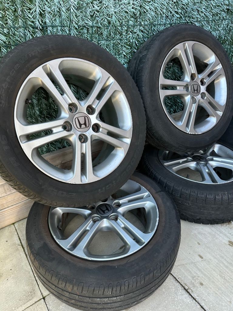 Honda Alloy Wheels 16” Good Condition With Tyres
