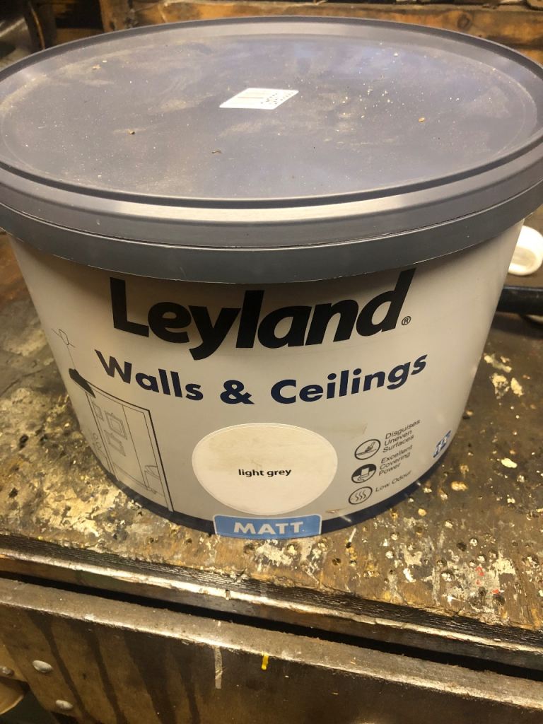 Leyland light grey 10L emulsion Matt paint