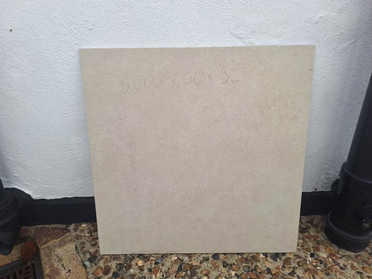 Porcelaine beige floor/wall tiles 600x600x9mm