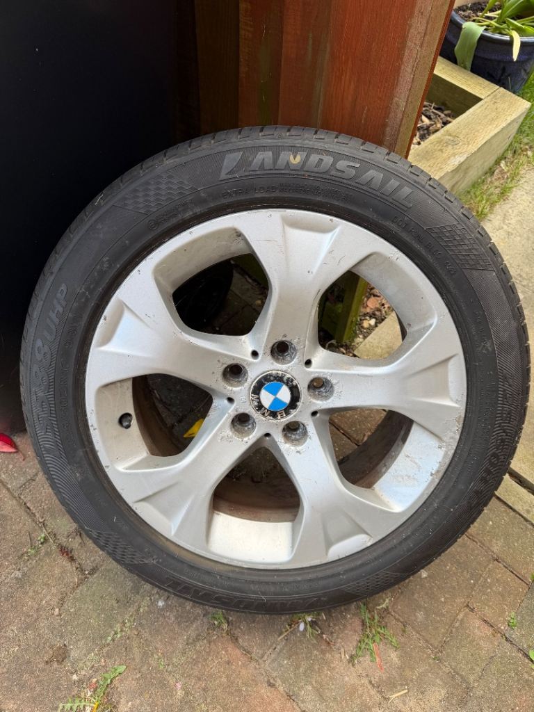 BMW alloy wheel and tyre