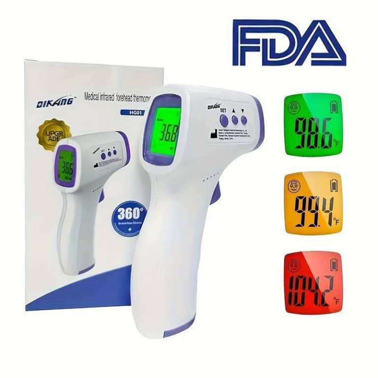 DIGITAL FOREHEAD CONTACTLESS INFRARED THEMOMETER ACCURATE READING FDA APPROVED