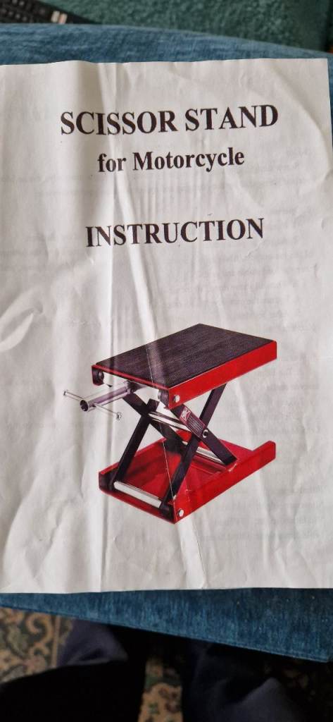 motorcycle scissor stand