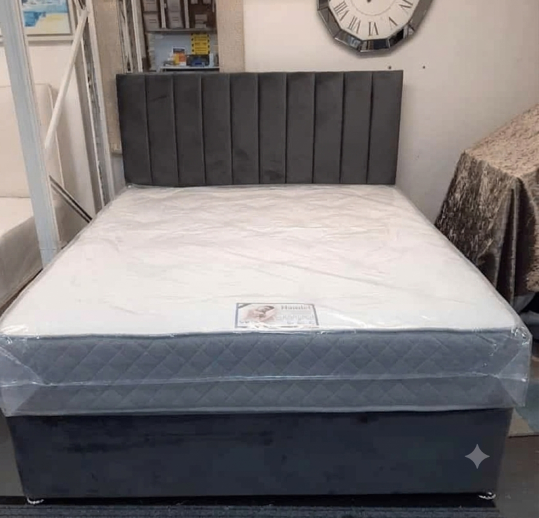 URGENT GO ASAP (BRAND NEW) -5FT DIVAN King Size bed BASE Including Mattress ( SAME DAY DELIVERY)