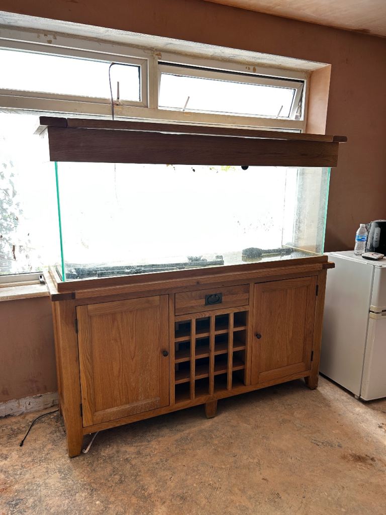 5ft Solid Oak Fish Tank Sideboard