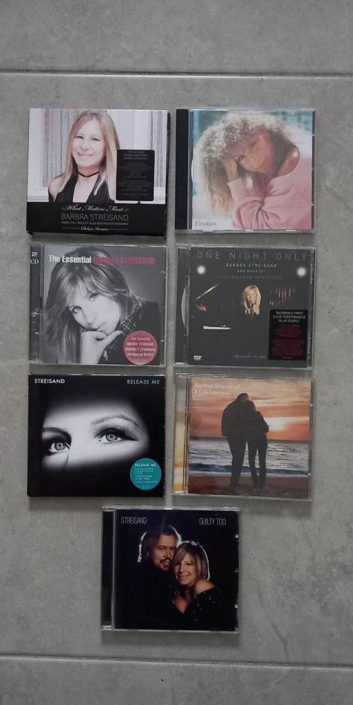 7 Barbara Streisand Cds. 50p each. 