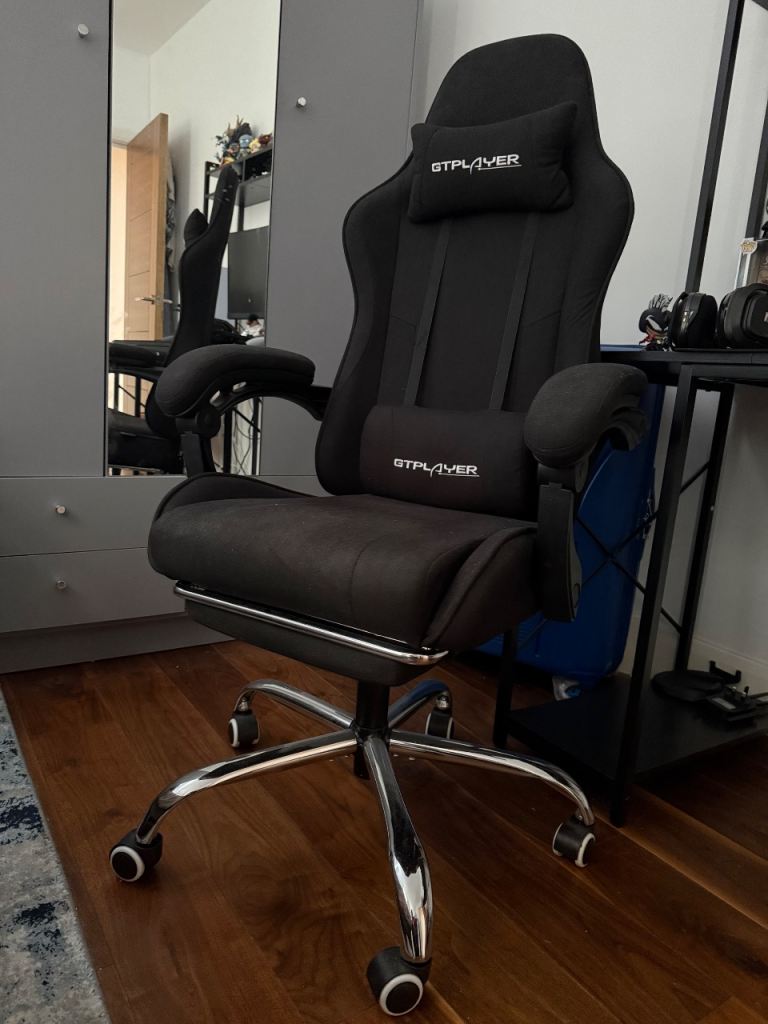 GTPLAYER Black Gaming Office Chair - Good Condition