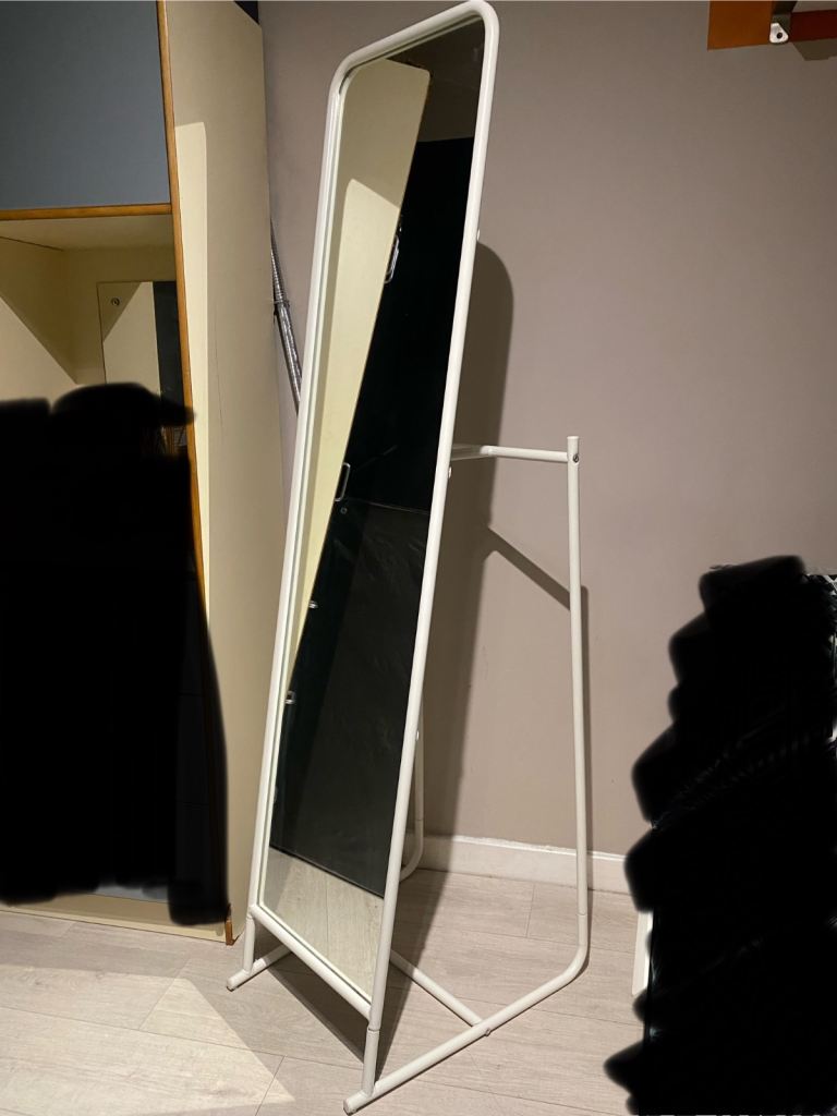 IKEA knapper freestanding mirror / white