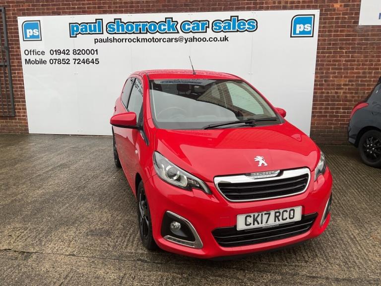 2017 Peugeot 108 1.2 PURETECH ALLURE 5DR Manual Hatchback Petrol Manual